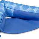 Big Joe Noodle Sling No Inflation Needed Pool Seat with Armrests, Coral Bloom Double Sided Mesh, Quick Draining Fabric, 3 feet