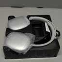 Wireless Headphones Bluetooth Headphones Active Noise Cancelling Over-Ear Head-Phones with Microphones, 24 Hours Playtime, HiFi Audio Adjustable Headset for iPhone/Android/Samsung - White