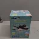 Socket Ceiling Fan with Lights and Remote, 3 Colors Dimmable 3000K-6500K, 6 Speed Whisper Quiet, Easy Install E26/E27 Based Light Bulb Fan for Bedroom Living Room Kitchen Garage (Black)