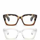 ZXYOO 2 Pack Oversize Square Design Reading Glasses for Women, Blue Light Blocking Reader