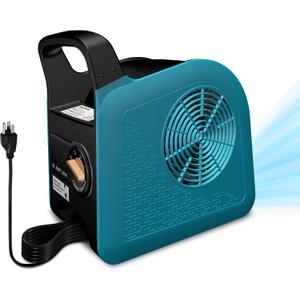 High Velocity Floor Drying Fan for Cooling, 355 CFM Air Mover Blower Fan for Job Site and Home, 3 Speeds Portable Industrial Fans for Garage, Shop, Patios, Attic, Blue