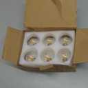 Arberlic G16.5 Light Bulb,4W E12 LED Bulb dimmable Equivalent E12 Candelabra Bulb 40 Watt,Warm White 2700K,400lm,CRI85+,AC120V,Edison Style,Clear Glass,ETL Listed,Pack of 6