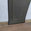 Yongchuang 26 inch Bar Stools Set of 2 Industrial Kitchen Counter Height Barstools with Wood Seat Metal Low Back Bar Chairs Gunmetal