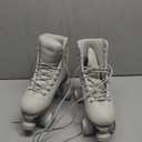 Roller Skates for Women or Men with Height Adjustable Rubber Stoppers Retro Suede Quad Roller Skates for Outdoor and Indoor Size 9, Gra