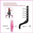 Training Wheels for12/14/16/18/20 Inch BicycleFlash Mute Wheel (Pink)