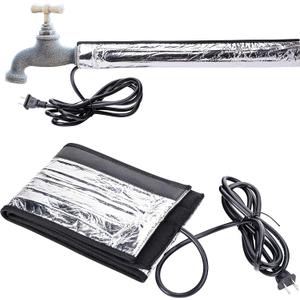 codree Water Pipe Heat Blanket - 38.5" x 6" Water Pipe Heat Tape - Aluminum Foil Freeze Protection Heating Cable for Metal & Plastic Pipes, 110V, Max Temperature 60