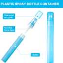 Patelai 60 Pieces 10 ml Plastic Spray Bottles Empty Fine Mist Sprayer Bottles for Travel Essential Oils Perfume Supplies(Multicolored)