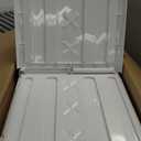 Beeveer 4 Pcs Plastic Under Bed Storage Container 31.5x15.8x5.2inch, White