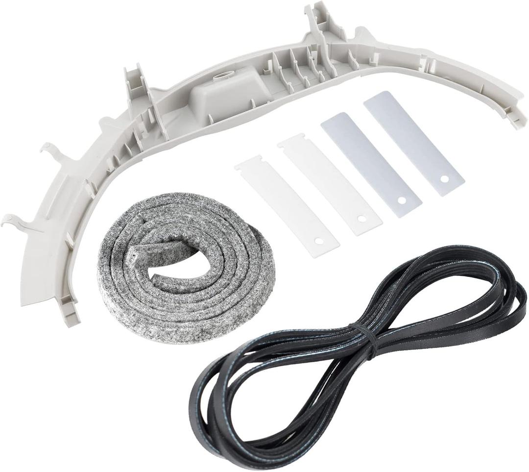 WE49X20697 WE3M26 Dryer Bearing Kit by Techecook - Replacement for GE Hotpoint Dryer - Package Includes WE3M26 Top Bearing WE1M504 WE1M1067 Drum Slides WE12M29 Dryer Belt WE09X20441 Dryer Felt