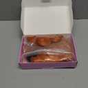 AISI HAIR Orange Synthetic Wavy Curly Bob Wig with Bangs Short Wavy Hair for Women Synthetic Heat Resistant Bob Wigs