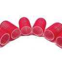 Self Hair Grip Curlers Rollers Pro Salon Hairdressing (Red)