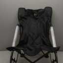 Cascade Mountain Tech Folding Camp Chair for Camping, Beach, Picnic, Barbqeues, Sporting Events with Carry Bag (Black)