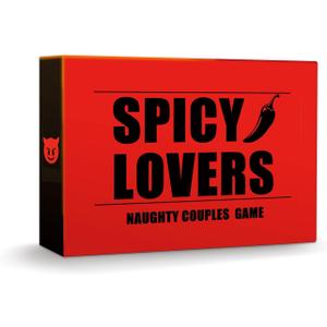 Couples Game for Date Night to Spice Things Up, Actually Fun Couple Drinking for Valentines Birthdays Couples Gift - Spicy Lovers