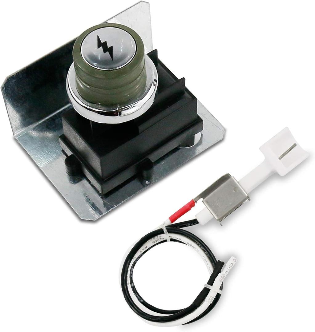QuliMetal 67847 Igniter Kit for Weber Genesis 300 Series Grills with Side-Controls (2008-2010), Battery Igniter Kit for Genesis E310 E320 E330 with Ceramic Collector Box