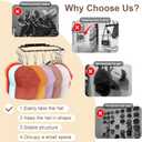 Hat Rack for Wall, 2 Pack Adjustable Metal Hat Hanger Hold 22 Hats, Drilled Type Hat Organizer for Baseball Caps, Holder, Storage for Closet, Near the Door, Bedroom