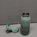 Momcozy Portable Bottle Warmer for Travel  Dual Heating Modes for Breast Milk & Water, Portable Milk Warmer with Fast Heating & Long Battery Life, 17 Ounces Large Capacity to Meet Your All-Day Needs (Gradual Change of Green)