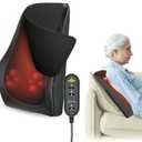 COMFIER Back Massager with Heat,3D Deep Kneading Shiatsu Neck and Back Massager with Vibration & Heat, Neck Back Massage Pillow as Gift for Women Men-Home Office Use