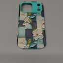 ACKETBOX for iPhone 17 Pro Max Case,Shockproof Dropproof Protective Phone Magsafe Wireless Bumper Cover,Heavy Duty Protection Hybrid Designed for Anti Drop,Anti Scratch,Green Flower