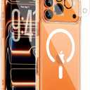 for iPhone 17 Pro Max Case, Compatible with MagSafe, Magnetic Slim Cover, Anti-Yellowing & Shockproof, Full Camera Protection, Includes Screen & Lens Protectors, Clear Protective Case