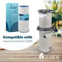 Pureline Pool Replacement Cartridge Filter, 200 Sq Ft, PL0167, Compatible with Hayward Swimclear C200S, CX200XRE, Unicel C-9442