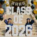 imprsv Class of 2026 Sign for Graduation Decorations 2026, 3FT Class of 2026 Large Light Up Numbers Letters for Graduation Signs, Grad Party Backdrop
