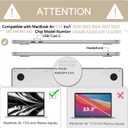 Anban Compatible with MacBook Air 13 inch Case M5 2026 2025-2022 M4 M3 M2 A3449 A3240 A3113 A2681, Plastic Hard Shell+Keyboard Cover+Screen Protector for MacBook Air 13.6 inch Case, Beige Checkered