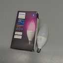 Philips Hue Smart 40W B39 Candle-Shaped LED Bulb - White and Color Ambiance Color-Changing Light - 1 Pack - 450LM - E12 - Control with Hue App - Works with Alexa, Google Assistant and Apple Homekit