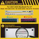 IBENZER Case for MacBook Pro 14 Inch 2026 2025 2024 2023 2022 2021 M5 M4 M3 M2 M1 A3434 A3112 A3185 A3401 A2918 A2992 A2779 A2442 Pro/Max, Hardshell Case&Sleeve&KeyboardCover&Type-C,Rose,T14RQ+3
