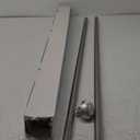 Zenna Home Easy Install Drapery Window Curtain Rod, 48" - 120", Ball Finials, Brushed Nickel