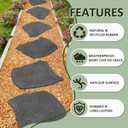 Sekcen 3 Pack Rubber Stepping Stones Outdoor Garden Rubber Pavers Pathway Walkway Paving Stones