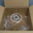 D12.5 Inch Boho Light Fixtures Boho Rattan Pendant Light Flush Mount Mini Chandelier Woven Hanging Light Fixture for Bedroom Hallway Entryway Nursery Kitchen Island (Brown-D320mm)