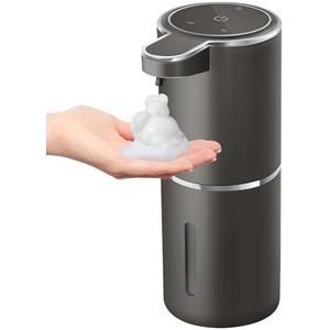 Gotofine Automatic Foaming Soap Dispenser,4-Level Adjustable Foam, Wall Mount, USB Rechargeable,12.8oz/ 380ml,Touchless Hand & Dish Soap Dispenser for Bathroom, Kitchen,Hotel, Restaurant