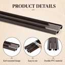 2PCS 36" Bubble Brown Pre Cut Kerf Door Sweep Kit 1-3/4" Wide Weatherstrip