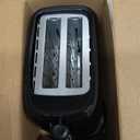 OVENTE Electric Toaster Machine with 6-Shade Browning Selector Setting, Compact Design and Removable Crumb Tray, 700W Power Perfect for Toasting Bread, Thin Bagels and Waffles (Black)