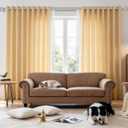 KAMANINA Double Curtain Rods for Windows 72 to 144 Inch, Adjustable, Bronze