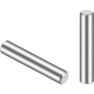 TOP-VIGOR 30Pcs 4mm x 25mm Dowel Pin Shelf Support Pegs, 304 Stainless Steel Cylindrical Shelf Support Pin Fasten Elements Silver Tone