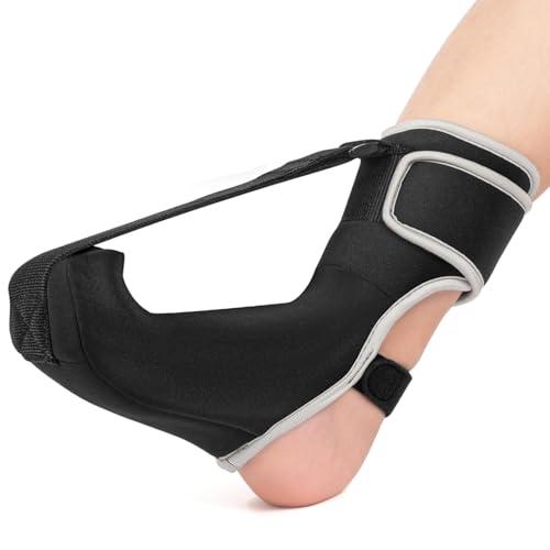Plantar Fasciitis Night Splint-Upgrade 3 Adjustable Planter Facetious Relief Brace,Plantar Fasciitis Relief L(Gray-1PC)