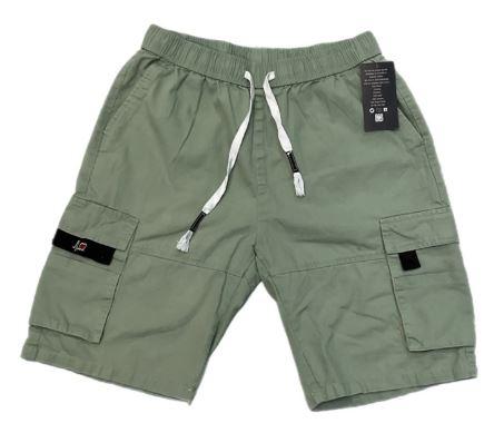 Men Green Shorts Cotton, L