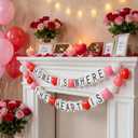 Valentines Day Garland Decoration Giant Friendship Bracelet Banner Garland Kit Jumbo Customizable DIY Bracelet Banner Kit with Letters for Valentines Wedding Baby Showers Anniversaries Decor