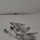 10 PCS Stainless Steel Serving Utensils, Large Serving Spoons Slotted Spoons, Serving Forks, Serving Tongs, Ice Suger Tongs, Metal Utensils Set Great for Buffet Catering Banquet Party (silver)