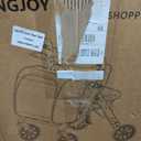Foldable 2-in-1 Rollator Walkers for Seniors with Seat&Shopping Cart,300Lbs