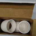 2PCS 2" 90 Degree Elbow PVC Pipe Fitting Adapter Coupling Connector Schedule 40 Slip (Socket x Socket) White Color