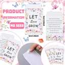 Ctosree 50 Sets Let Love Grow Wildflower Wedding Favors for Guests Include Self Adhesive Seed Packets Flowerpot Thank You Tags and Organza Gift Bags for Bridal Shower Wedding Party Favor