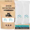 NonScents Shoe Deodorizer 1-Pack (2 Count) - Odor Eliminator, Air Freshener, Smell Absorber, Scent Remover for Shoes, Gym Bags, Soccer Cleats, Closets, Pet Area, Reusable - Shoe Deodorant