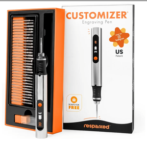Customizer Engraving Pen (Formerly Culiau): Ultimate Cordless Portable Tool for Artists & DIYers - Engrave 50+ Surfaces - Beginner Friendly - Rechargeable - Free 30 Bits & Mastery Guide