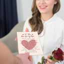 2 x Romantic Valentines Day Card Gifts for Husband Him, Men Women Valentines Day Gift, Birthday Gifts for Girlfriend Wife, Anniversary Card for Him Her, Husband Fiance Fiancee Valentine Gift (1015)