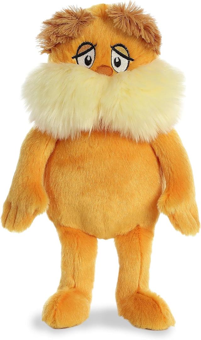 Aurora Whimsical Dr. Seuss The Lorax Stuffed Animal - Officially Licensed Plush for Imaginative Play - Perfect for Kids and Adults - Orange 11 Inches
