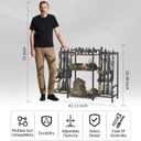 Gun Rack,Portable Rifle Rack Stand, Heavy Duty Steel Indoor Outdoor Gun Racks, Folding Gun Rack Stand for Shooting Hunting Range