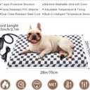 MIXJOY Heated Dog Bed, 11 Adjustable Temperature Dog Heating Pad Indoor with Timer, Pet Heated Mat for Dogs Cats, Electric Cat Heating Pad with Washable Cover, Heated Pet bed-28''x20'', Medium