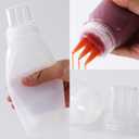 3 Hole Squeeze Bottles for Sauces Plastic Condiment Squeeze Bottles Ketchup Dispenser Salad Dressing Container Squirt Kitchen Squeeze Bottles for Oil BBQ Paint Pancake Art 3 Pcs 13oz/380ML